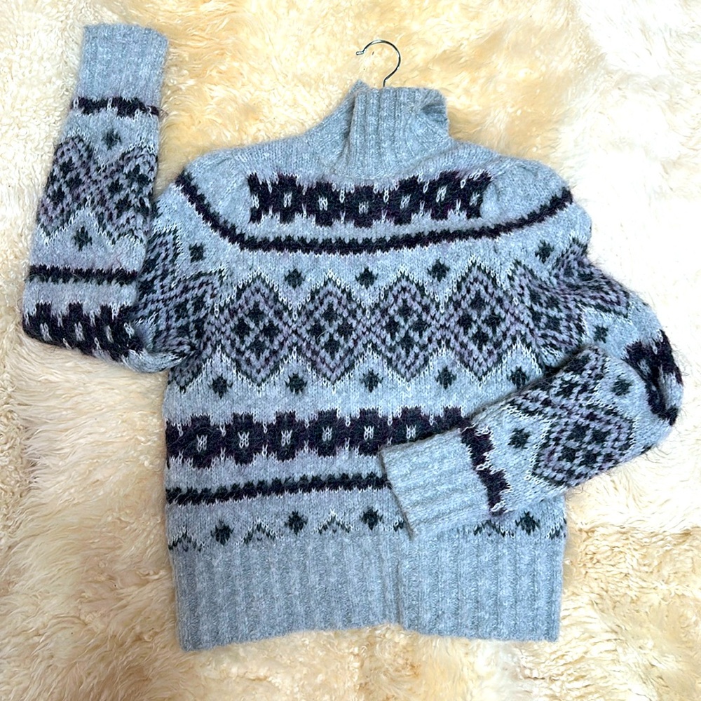 NEW VERONICA BEARD Chiana Fair Isle Sweater